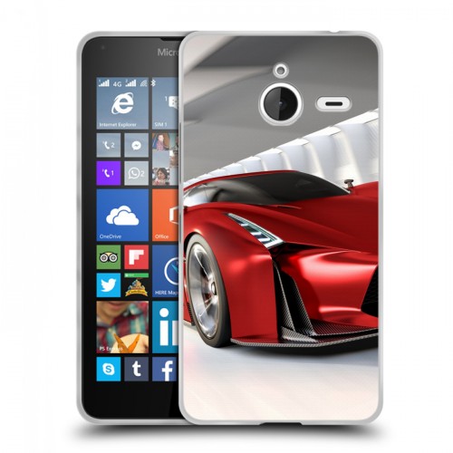 Дизайнерский пластиковый чехол для Microsoft Lumia 640 XL Nissan