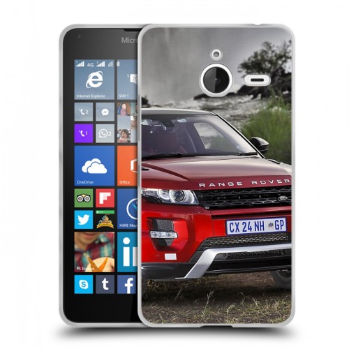 Дизайнерский пластиковый чехол для Microsoft Lumia 640 XL Land Rover