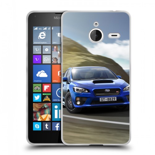 Дизайнерский пластиковый чехол для Microsoft Lumia 640 XL Subaru
