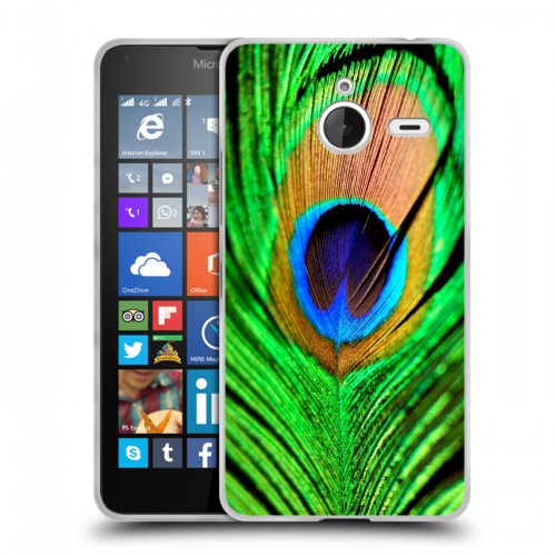 Дизайнерский пластиковый чехол для Microsoft Lumia 640 XL Павлины