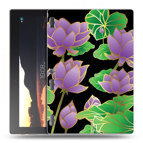 Дизайнерский силиконовый чехол для Lenovo Tab 2 A10 Люксовые цветы