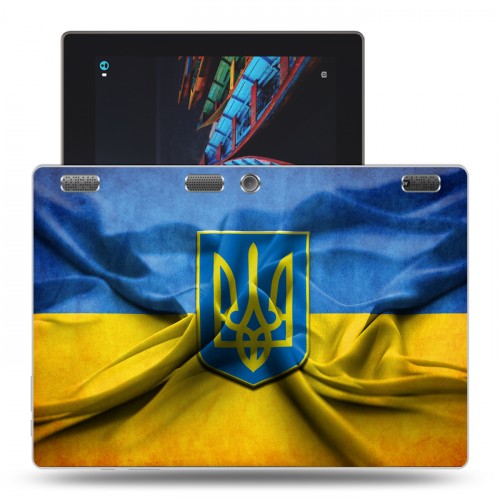 Дизайнерский силиконовый чехол для Lenovo Tab 2 A10 флаг Украины