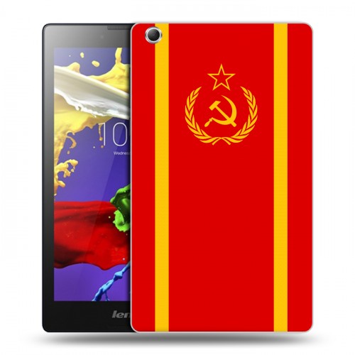Дизайнерский силиконовый чехол для Lenovo Tab 2 A8 Флаг СССР