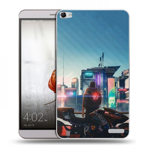 Дизайнерский пластиковый чехол для Huawei MediaPad X2 Cyberpunk 2077