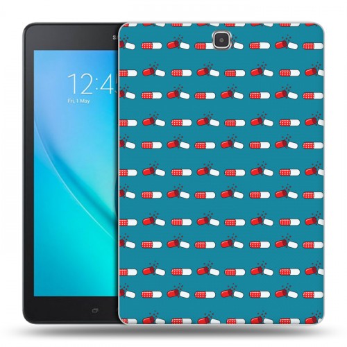 Дизайнерский силиконовый чехол для Samsung Galaxy Tab A 9.7 Разноцветные таблетки