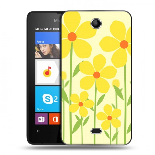 Дизайнерский силиконовый чехол для Microsoft Lumia 430 Dual SIM Романтик цветы