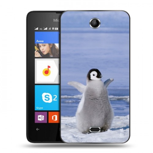 Дизайнерский силиконовый чехол для Microsoft Lumia 430 Dual SIM Пингвины