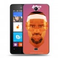 Дизайнерский силиконовый чехол для Microsoft Lumia 430 Dual SIM НБА