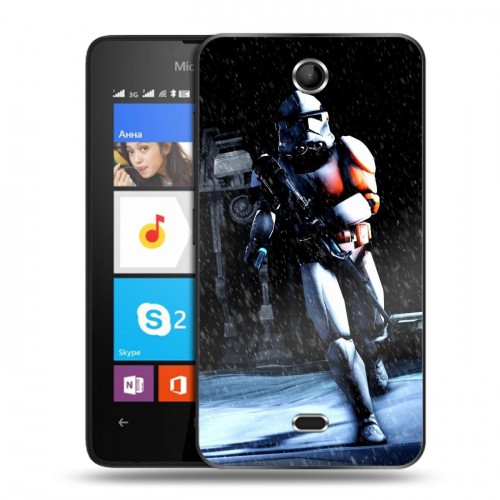 Дизайнерский силиконовый чехол для Microsoft Lumia 430 Dual SIM Star Wars Battlefront
