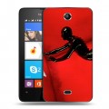 Дизайнерский силиконовый чехол для Microsoft Lumia 430 Dual SIM Американская История Ужасов