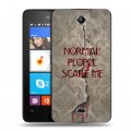 Дизайнерский силиконовый чехол для Microsoft Lumia 430 Dual SIM Американская История Ужасов