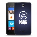 Дизайнерский силиконовый чехол для Microsoft Lumia 430 Dual SIM Linkin Park