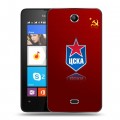 Дизайнерский силиконовый чехол для Microsoft Lumia 430 Dual SIM ЦСКА
