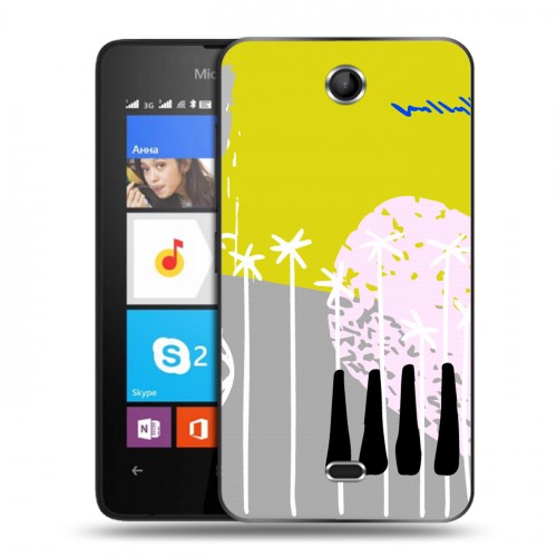 Дизайнерский силиконовый чехол для Microsoft Lumia 430 Dual SIM Абстракции