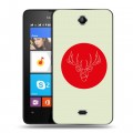 Дизайнерский силиконовый чехол для Microsoft Lumia 430 Dual SIM Абстрактный минимализм