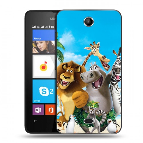 Дизайнерский силиконовый чехол для Microsoft Lumia 430 Dual SIM Мадагаскар