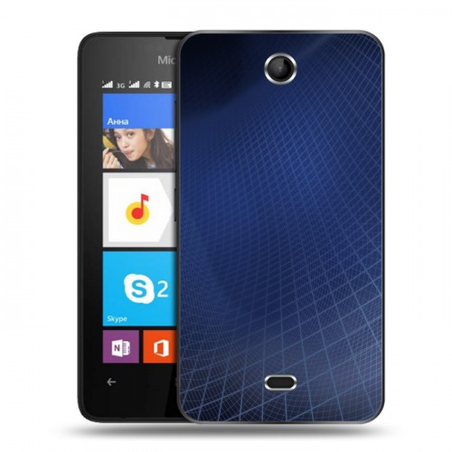 Дизайнерский силиконовый чехол для Microsoft Lumia 430 Dual SIM Абстракции Сетка