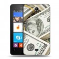 Дизайнерский силиконовый чехол для Microsoft Lumia 430 Dual SIM Текстуры денег