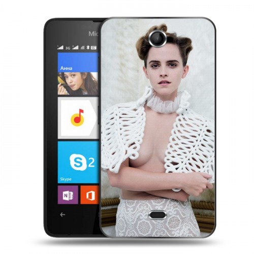 Дизайнерский силиконовый чехол для Microsoft Lumia 430 Dual SIM Эмма Уотсон