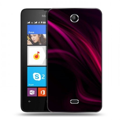 Дизайнерский силиконовый чехол для Microsoft Lumia 430 Dual SIM Размытые краски