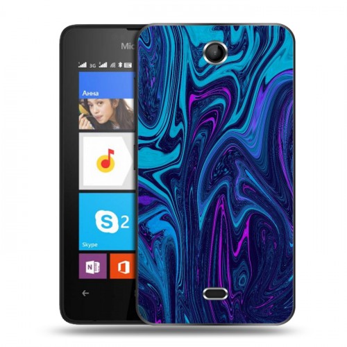 Дизайнерский силиконовый чехол для Microsoft Lumia 430 Dual SIM Размытые краски