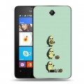 Дизайнерский силиконовый чехол для Microsoft Lumia 430 Dual SIM Авокадо мама