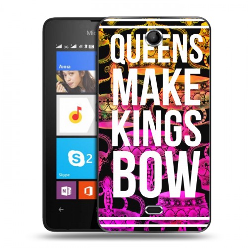 Дизайнерский силиконовый чехол для Microsoft Lumia 430 Dual SIM Панк корона