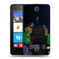Дизайнерский силиконовый чехол для Microsoft Lumia 430 Dual SIM Among Us