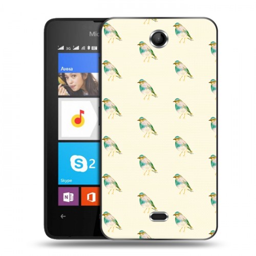 Дизайнерский силиконовый чехол для Microsoft Lumia 430 Dual SIM Пастельные узоры