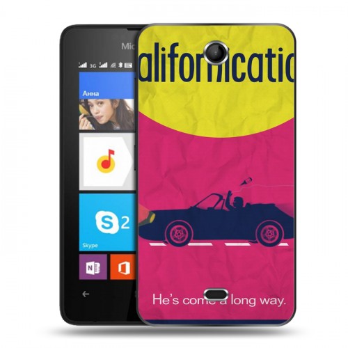 Дизайнерский силиконовый чехол для Microsoft Lumia 430 Dual SIM Блудливая калифорния