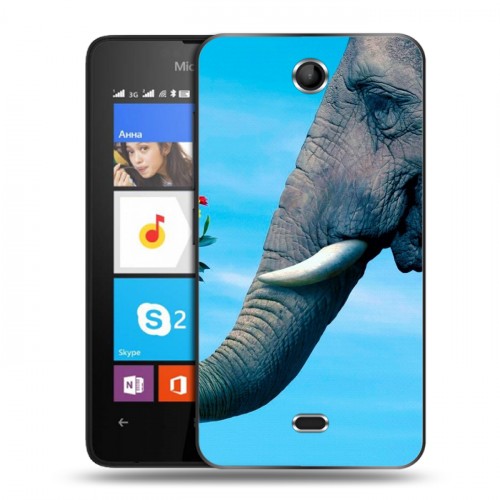 Дизайнерский силиконовый чехол для Microsoft Lumia 430 Dual SIM Слоны