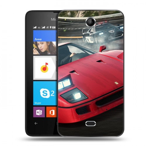 Дизайнерский силиконовый чехол для Microsoft Lumia 430 Dual SIM Need for speed