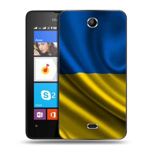 Дизайнерский силиконовый чехол для Microsoft Lumia 430 Dual SIM Флаг Украины
