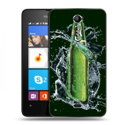 Дизайнерский силиконовый чехол для Microsoft Lumia 430 Dual SIM Carlsberg
