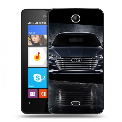 Дизайнерский силиконовый чехол для Microsoft Lumia 430 Dual SIM Audi
