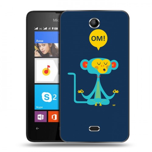 Дизайнерский силиконовый чехол для Microsoft Lumia 430 Dual SIM Обезьяны