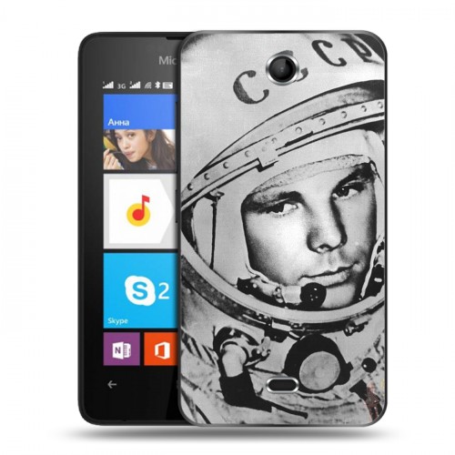 Дизайнерский силиконовый чехол для Microsoft Lumia 430 Dual SIM Юрий Гагарин