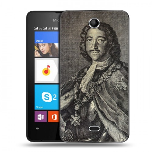 Дизайнерский силиконовый чехол для Microsoft Lumia 430 Dual SIM Петр Первый