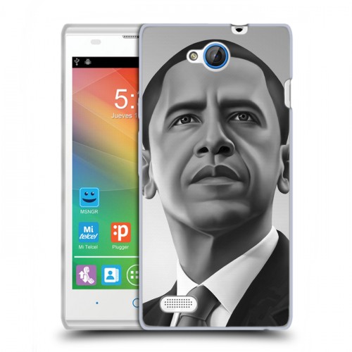 Дизайнерский пластиковый чехол для ZTE Blade G Lux Барак Обама