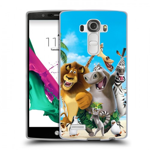 Дизайнерский силиконовый чехол для LG G4 Мадагаскар