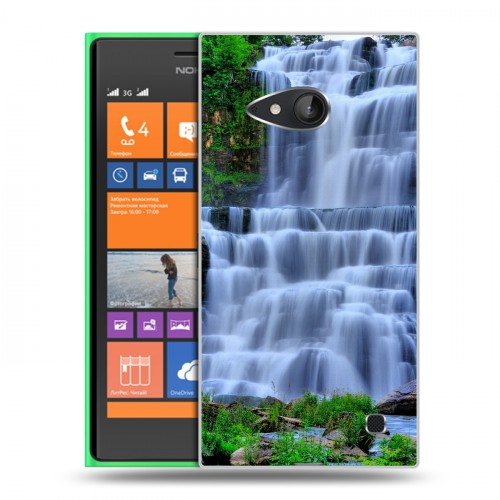Дизайнерский пластиковый чехол для Nokia Lumia 730/735 Водопады