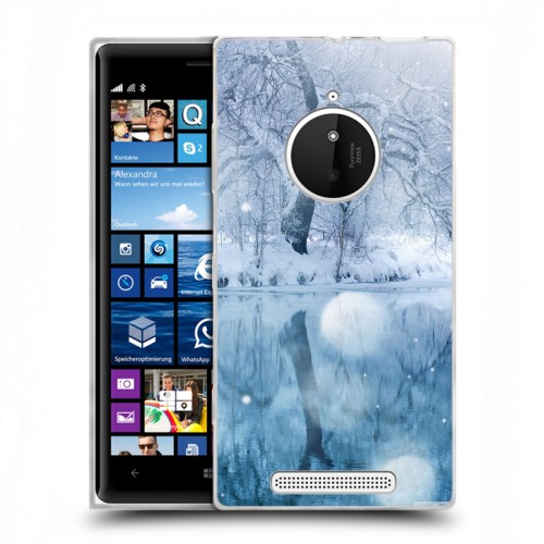 Дизайнерский пластиковый чехол для Nokia Lumia 830 Зима
