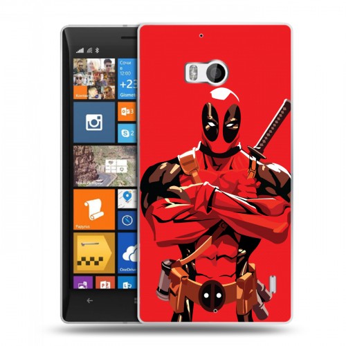 Дизайнерский пластиковый чехол для Nokia Lumia 930 Дэдпул