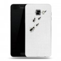 Дизайнерский пластиковый чехол для Samsung Galaxy C5 Кофе и муравьи