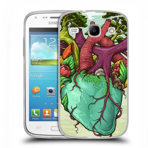 Дизайнерский пластиковый чехол для Samsung Galaxy Core Креативная анатомия 