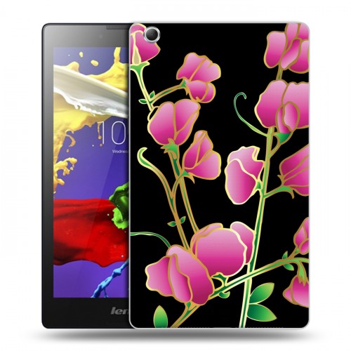 Дизайнерский силиконовый чехол для Lenovo Tab 3 7 Essential Люксовые цветы