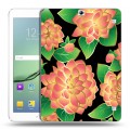 Дизайнерский силиконовый чехол для Samsung Galaxy Tab S2 9.7 Люксовые цветы
