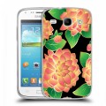 Дизайнерский пластиковый чехол для Samsung Galaxy Core Люксовые цветы