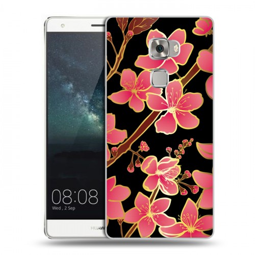 Дизайнерский пластиковый чехол для Huawei Mate S Люксовые цветы