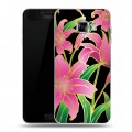Дизайнерский пластиковый чехол для Samsung Galaxy C5 Люксовые цветы